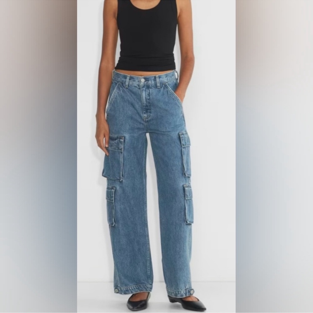 Denim Forum - The '90s Millie Hi-Rise Cargo Jean Size 29